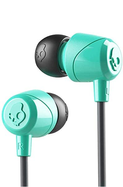 Skullcandy fülhallgató türkizben és feketében.