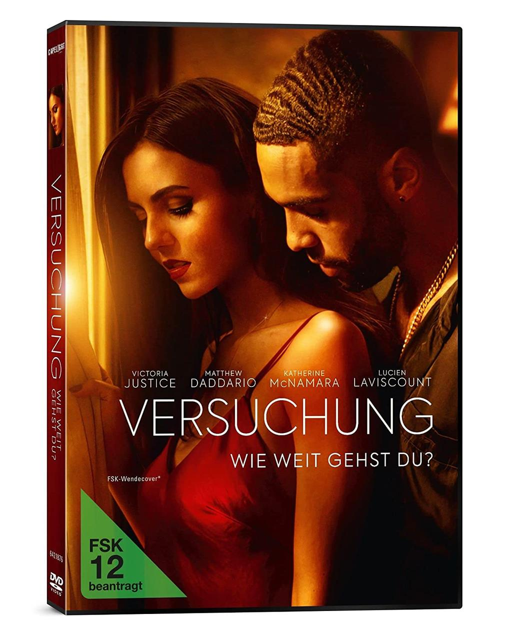 DVD-Cover für den Film "Versuchung" mit Victoria Justice.