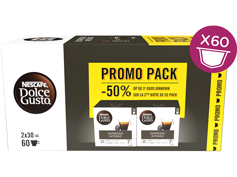 NESCAFE' DOLCE GUSTO ESPRESSO INTENSO X60