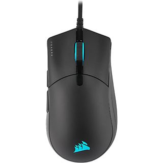 Ratón gaming - Corsair Sabre Pro RGB, 18000 ppp, Por cable, USB, Negro