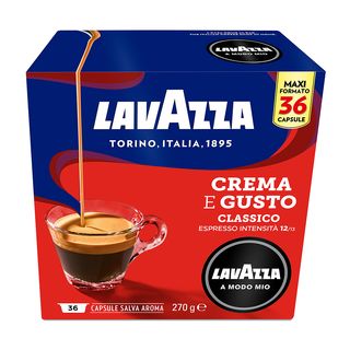 LAVAZZA Capsule originali Lavazza per Macchine Espresso Lavazza A Modo Mio CREMA & GUSTO 36CAPS, 0,27 kg
