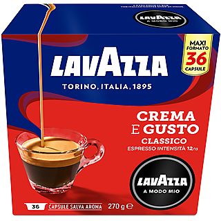 LAVAZZA Capsule originali Lavazza per Macchine Espresso Lavazza A Modo Mio CREMA & GUSTO 36CAPS, 0,27 kg