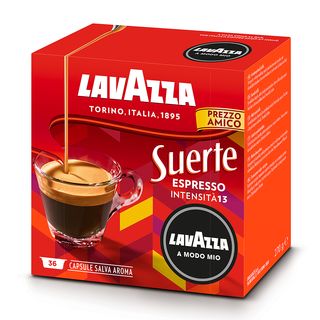 LAVAZZA Capsule originali Lavazza per Macchine Espresso Lavazza A Modo Mio SUERTE 36CAPS, 0,12 kg