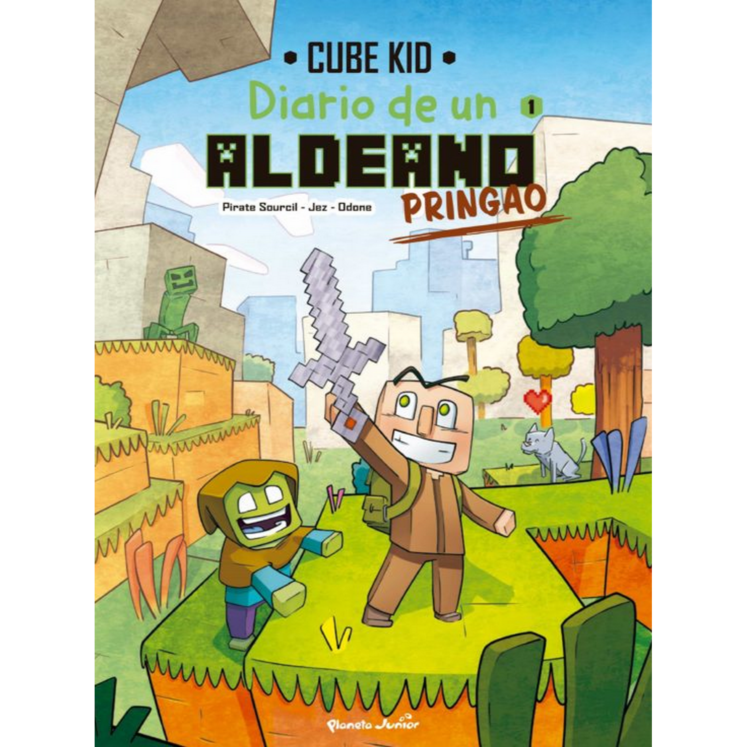 Diario De Un aldeano pringao. 1 nuevo guerrero tapa dura libro cube kid comic