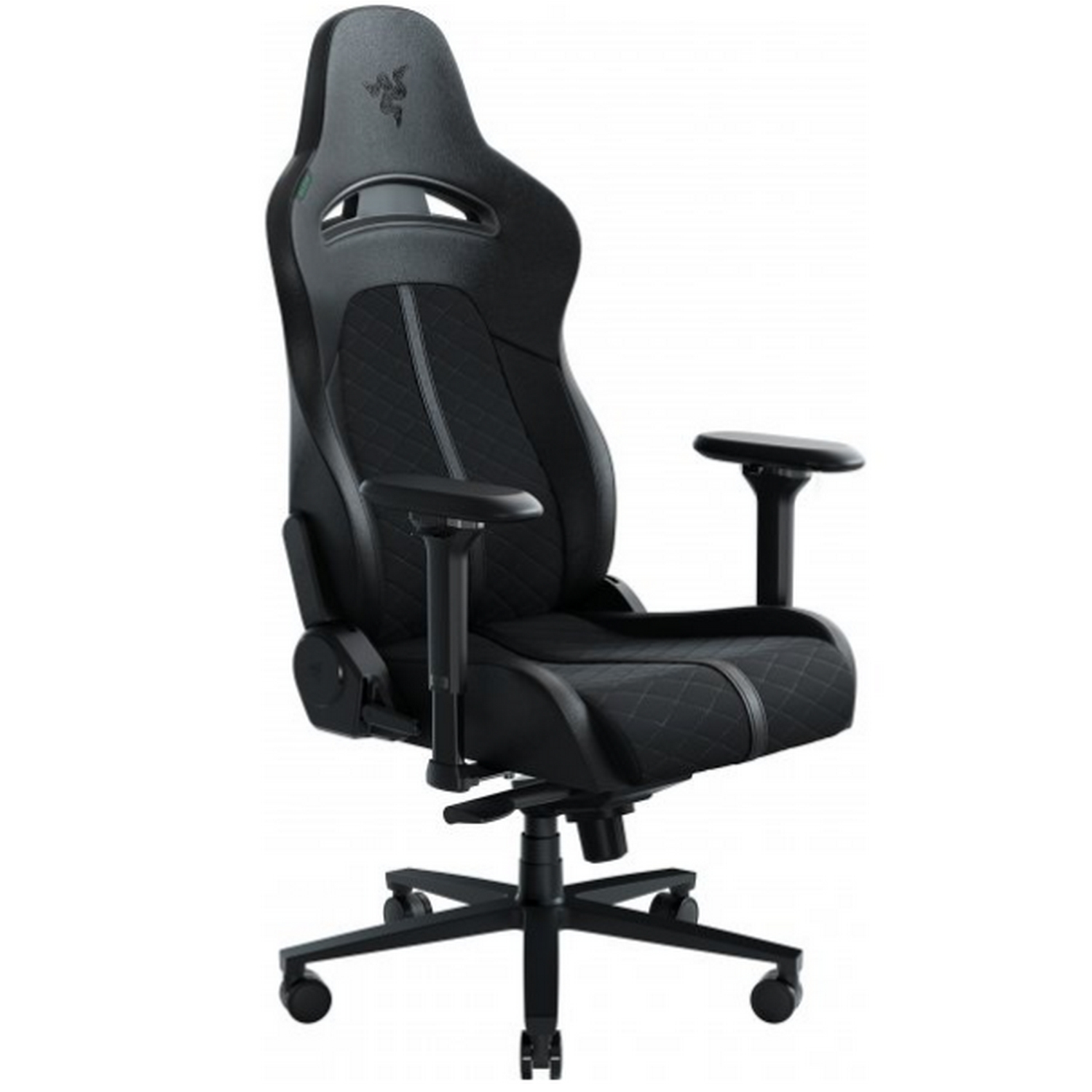 Silla gaming - Razer Enki, Reposabrazos 4D, Carga máxima 136 kg, Cuero sintético, Arco lumbar, Negro