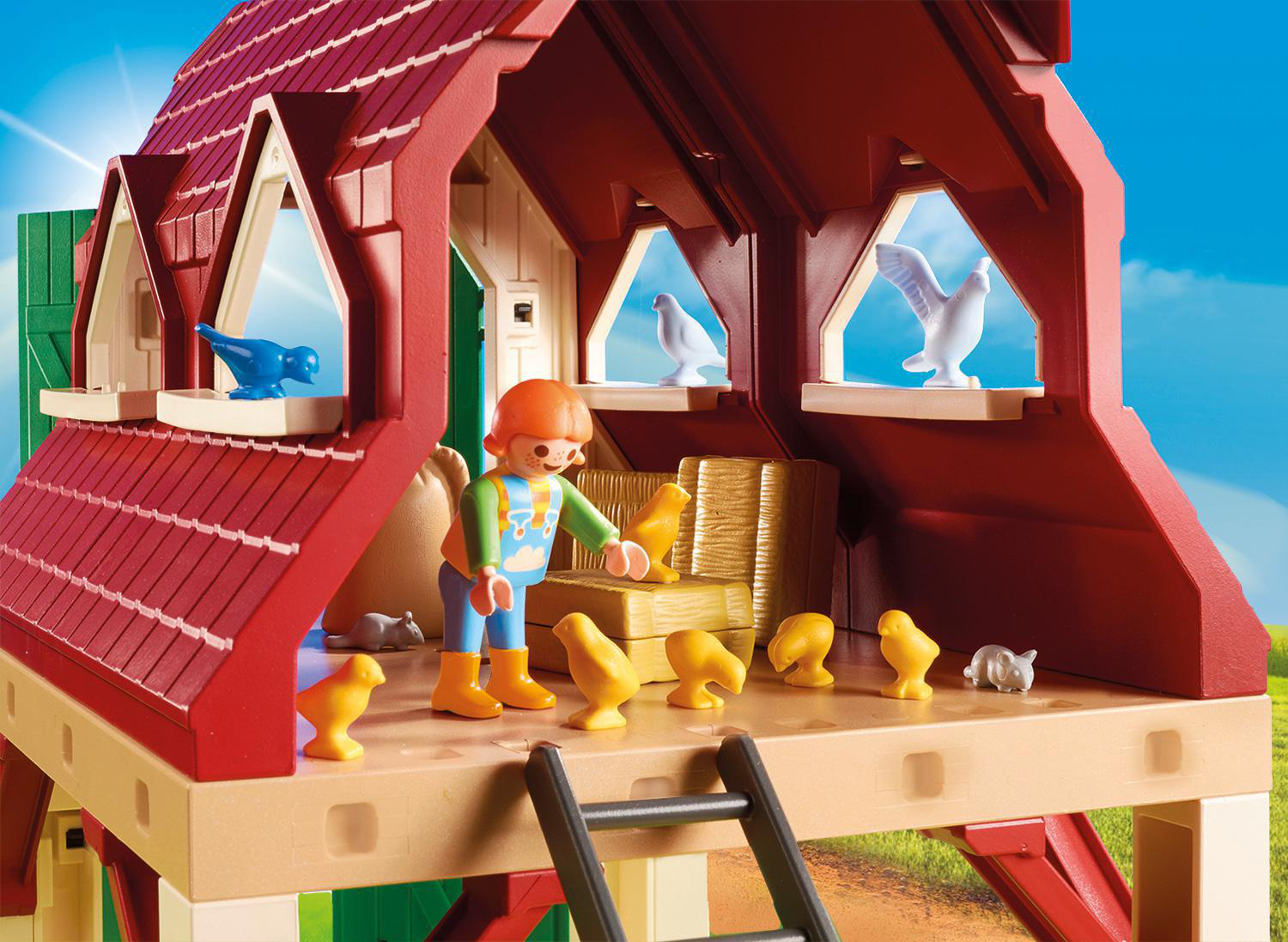PLAYMOBIL 70887 Bauernhof mit Kleintieraufzucht Spielset, Mehrfarbig