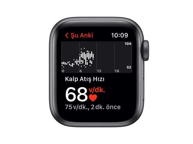 apple watch series se gps 40mm uzay grisi aluminyum kasa ve spor kordon akilli saat apple watch se