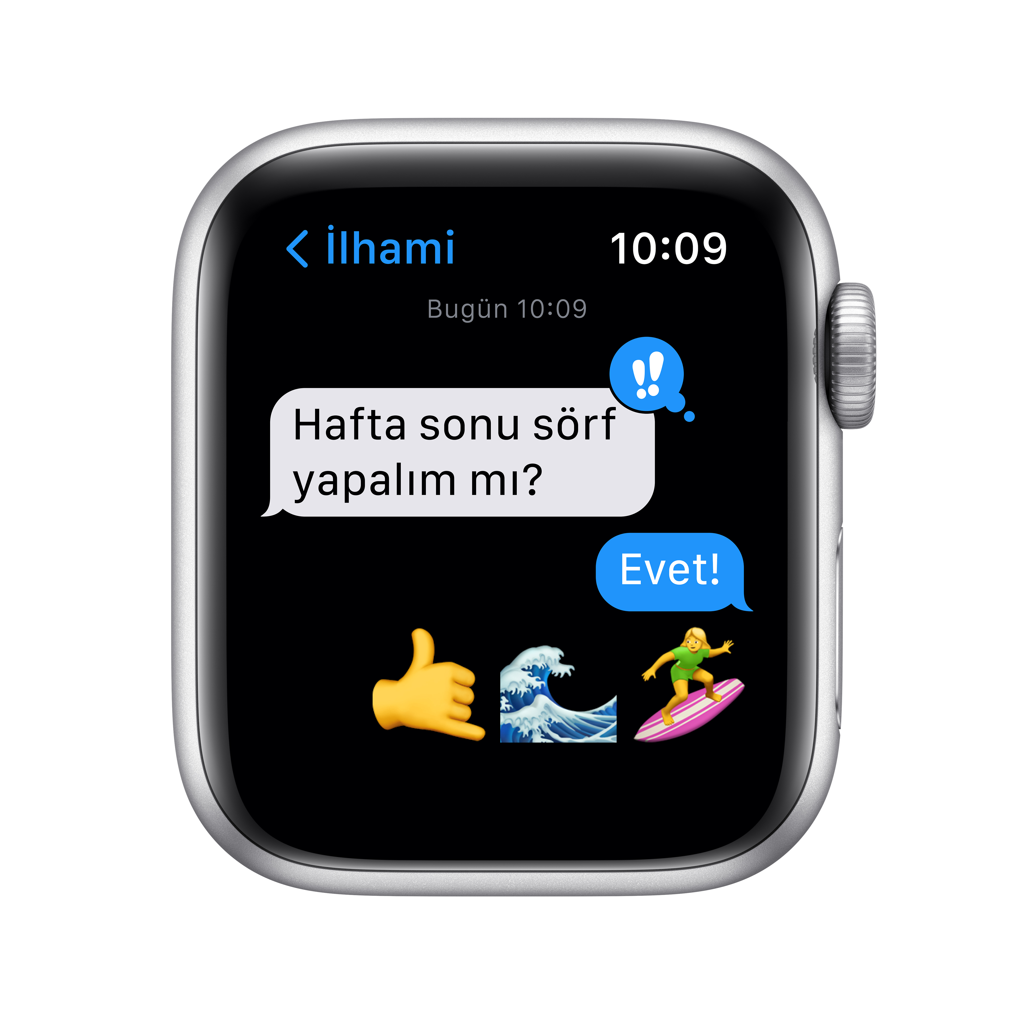 APPLE Watch Series SE 1.Nesil GPS, 40mm Gümüş Rengi Alüminyum Kasa ve Spor Kordon