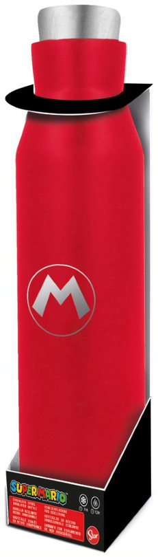 Super Mario rozsdamentes acél kulacs