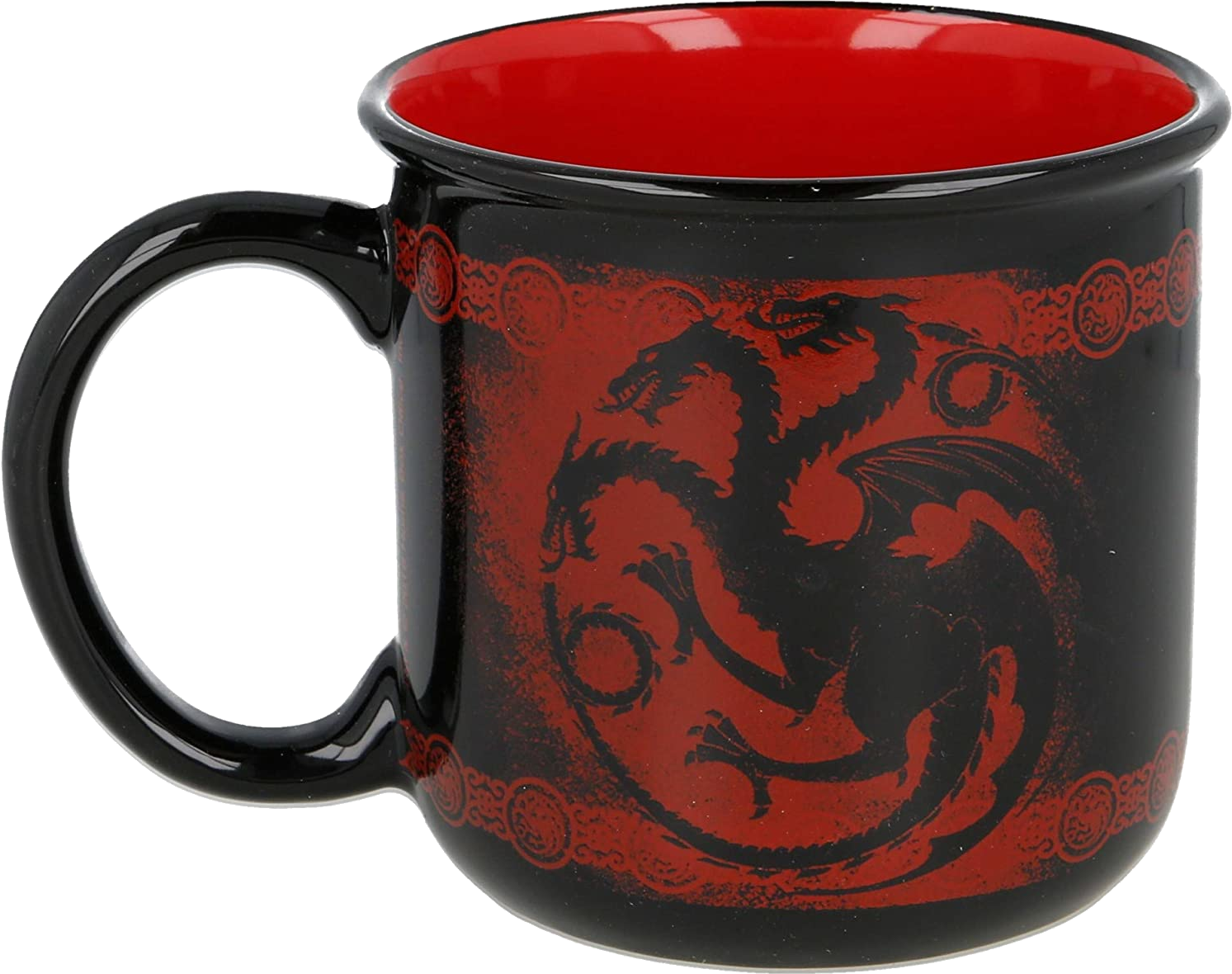 Trónok harca kerámia bögre, fekete