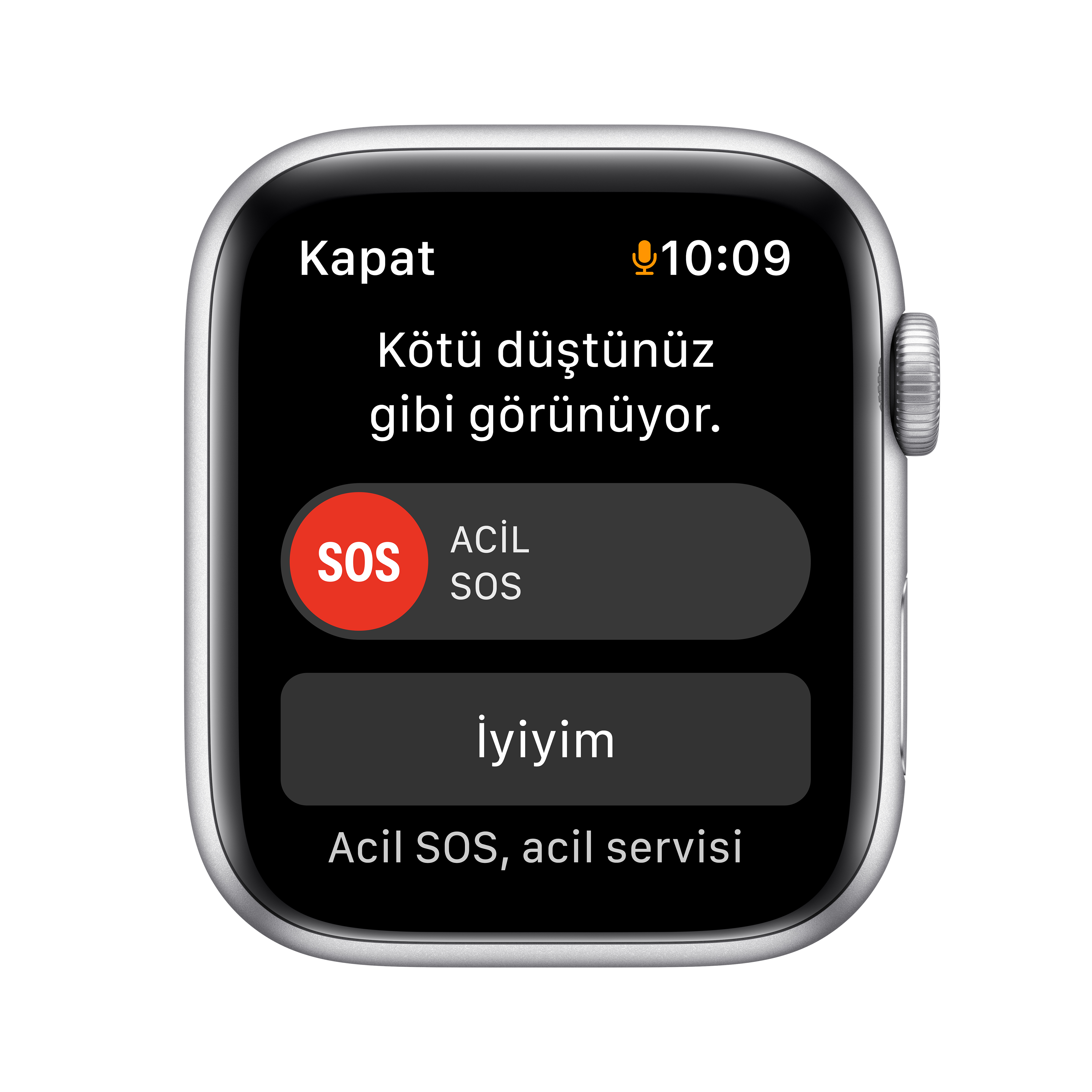 APPLE Watch Nike SE GPS, 44mm Gümüş Rengi Alüminyum Kasa ve Saf Platin/Siyah Nike Spor Kordon Akıllı Saat