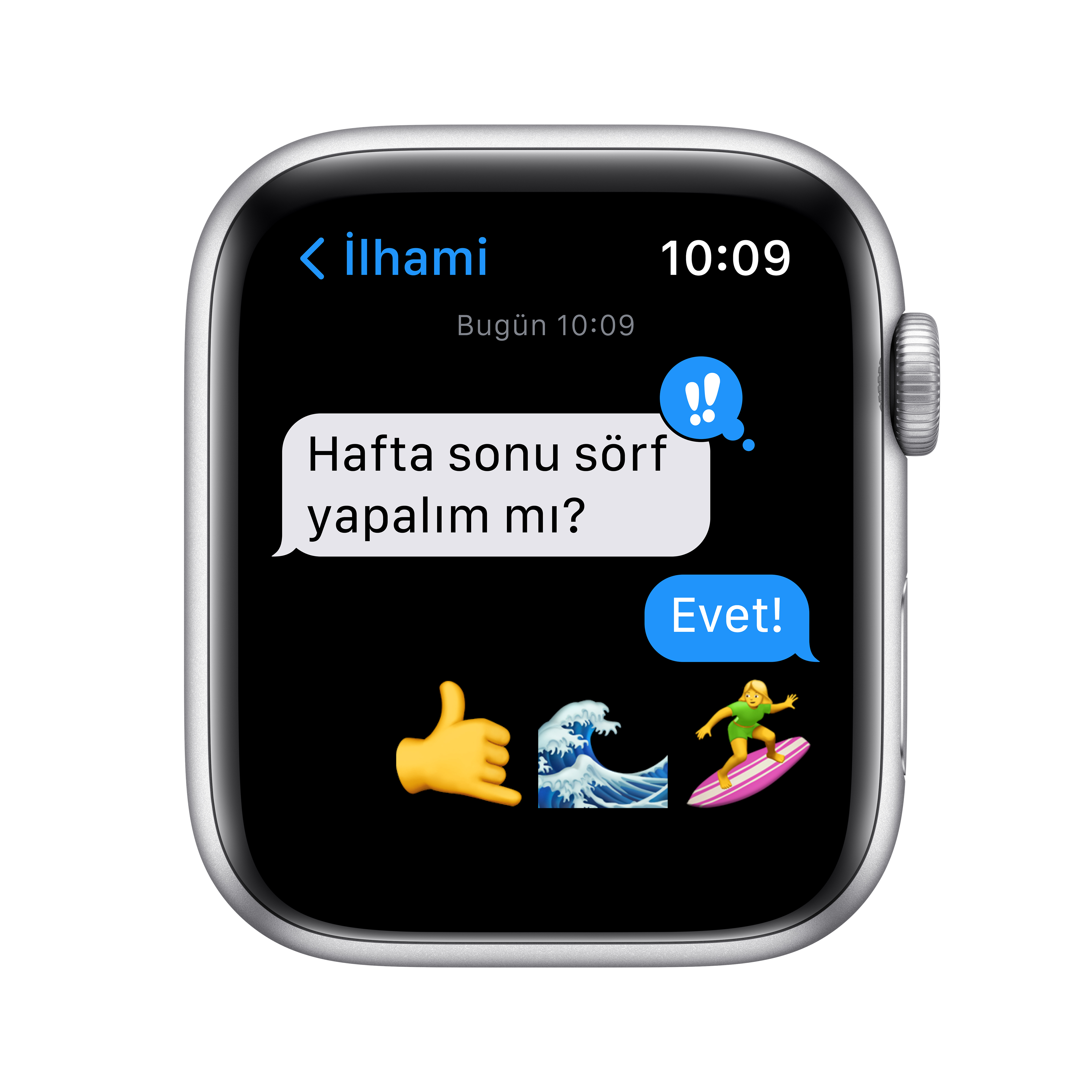 APPLE Watch Nike SE GPS, 44mm Gümüş Rengi Alüminyum Kasa ve Saf Platin/Siyah Nike Spor Kordon Akıllı Saat