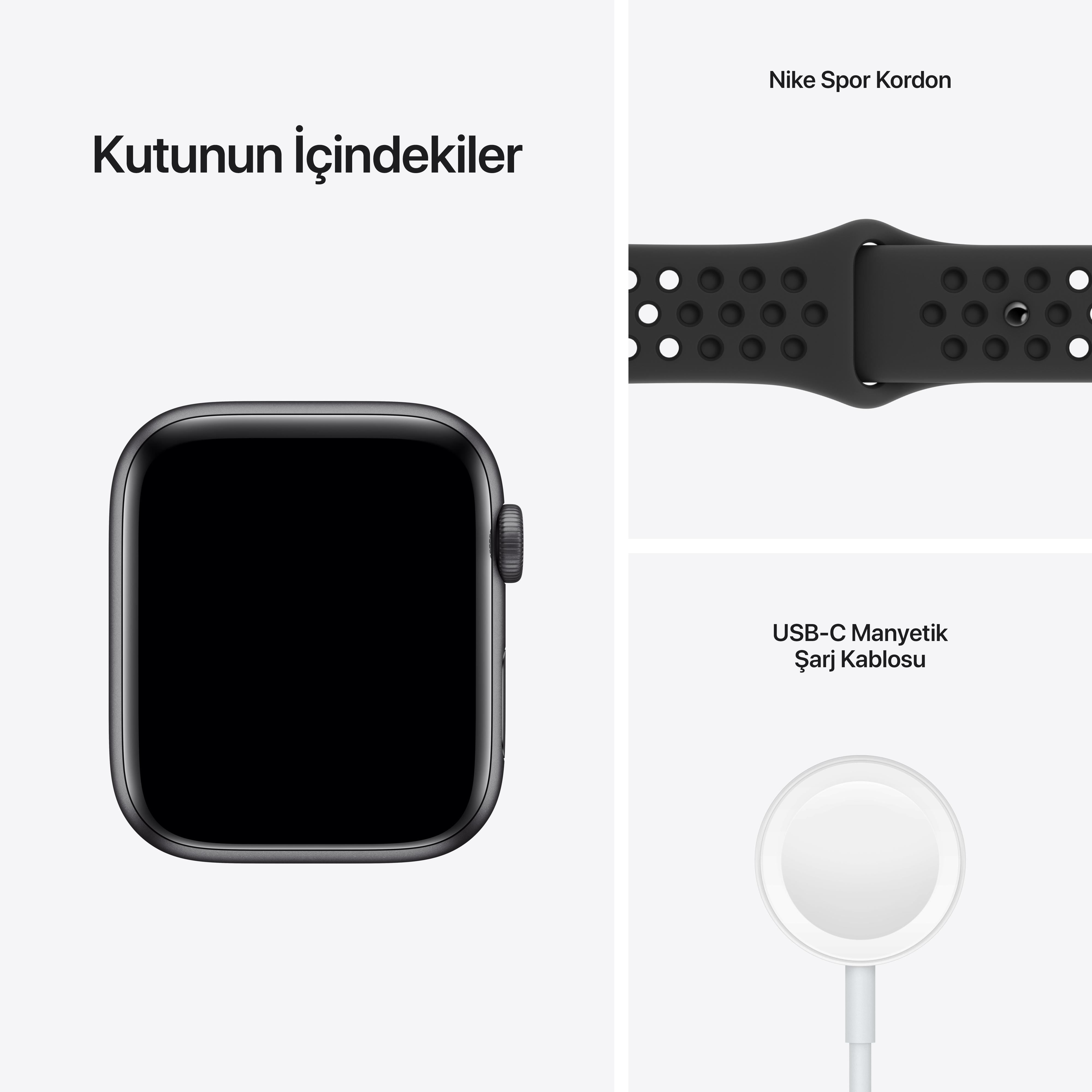 APPLE Watch Nike SE 1.Nesil GPS 40mm Uzay Grisi Aluminyum Kasa ve