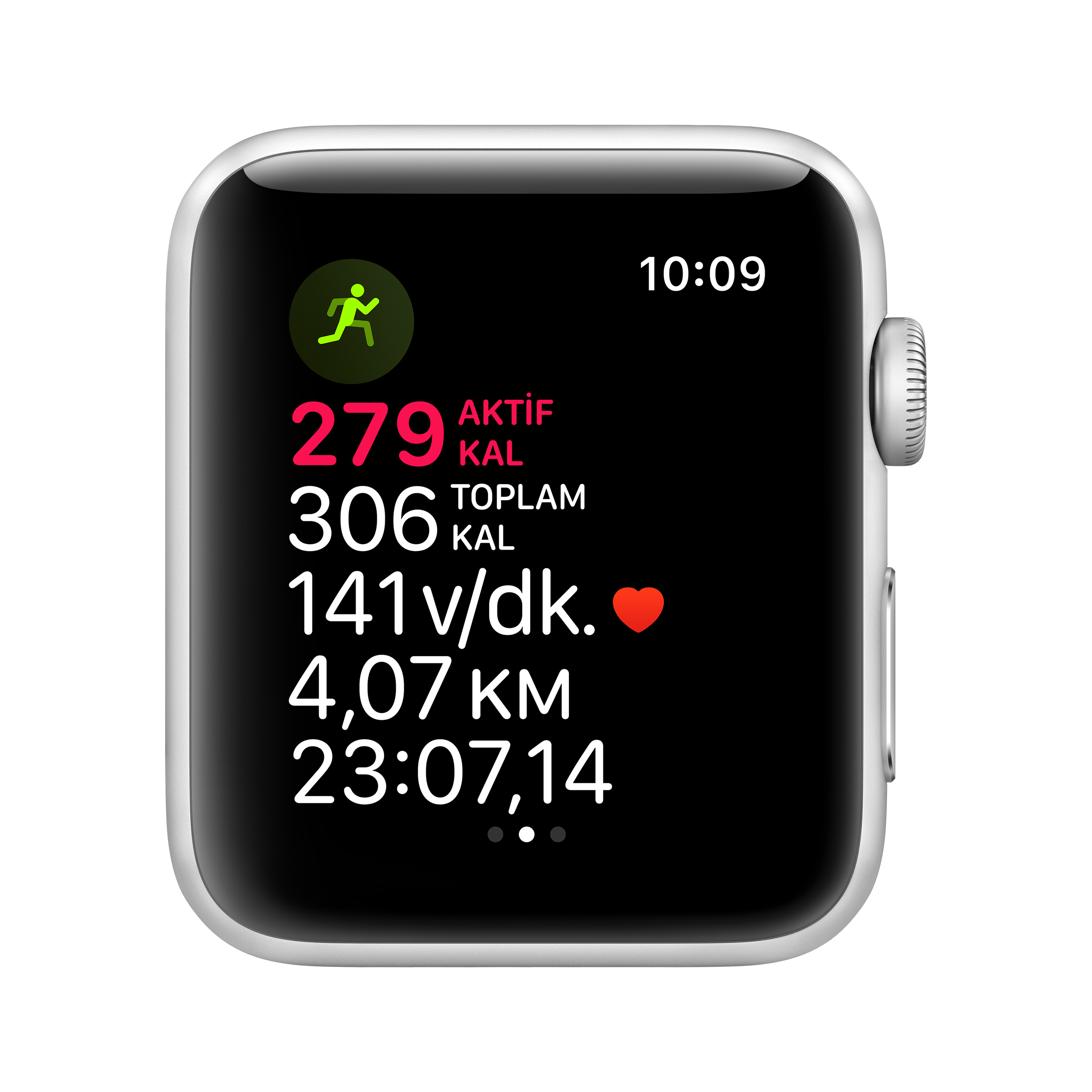 APPLE Watch Series 3 GPS, 42mm Gümüş Rengi Alüminyum Kasa ve Beyaz