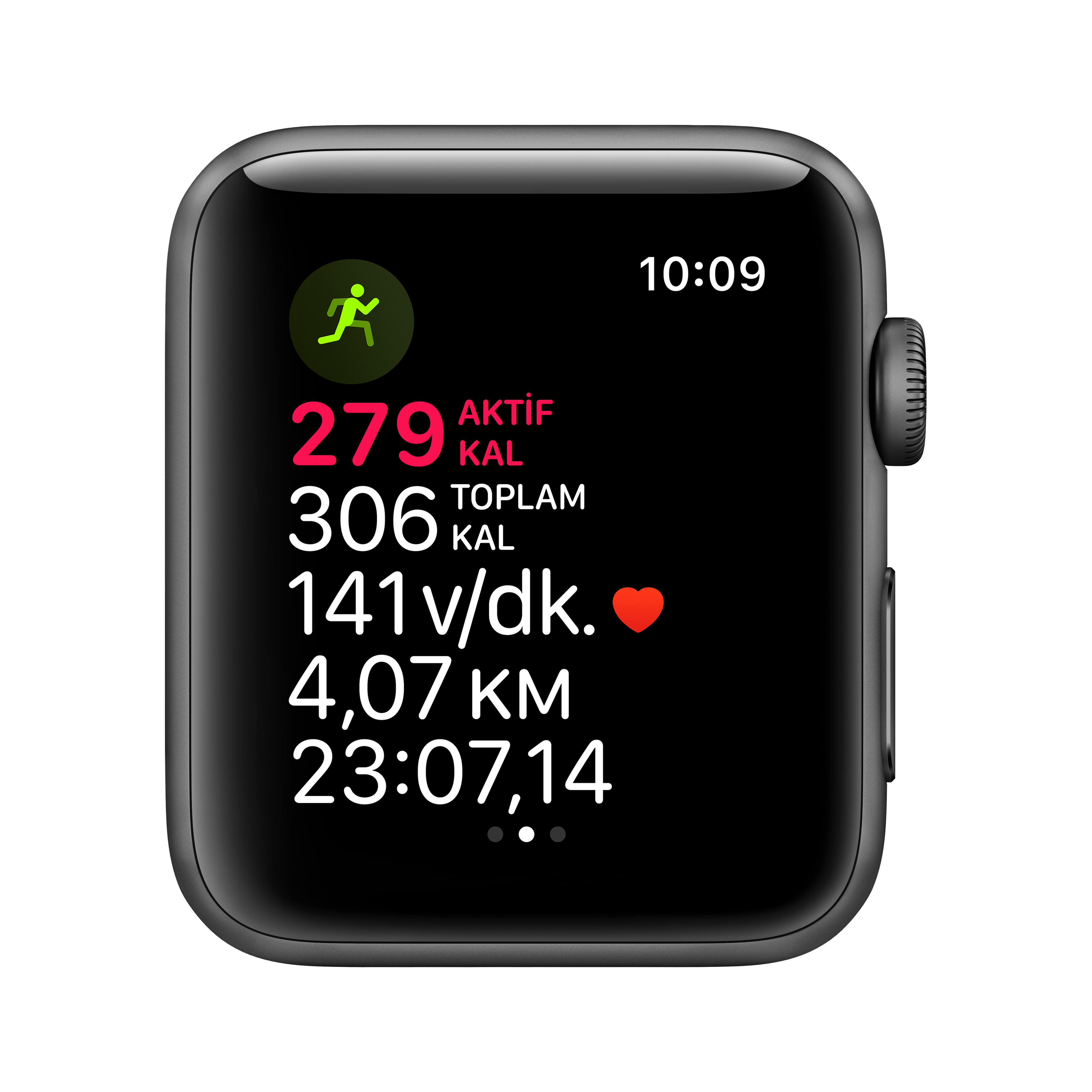 APPLE Watch Series 3 GPS, 42mm Uzay Grisi Alüminyum Kasa ve Siyah