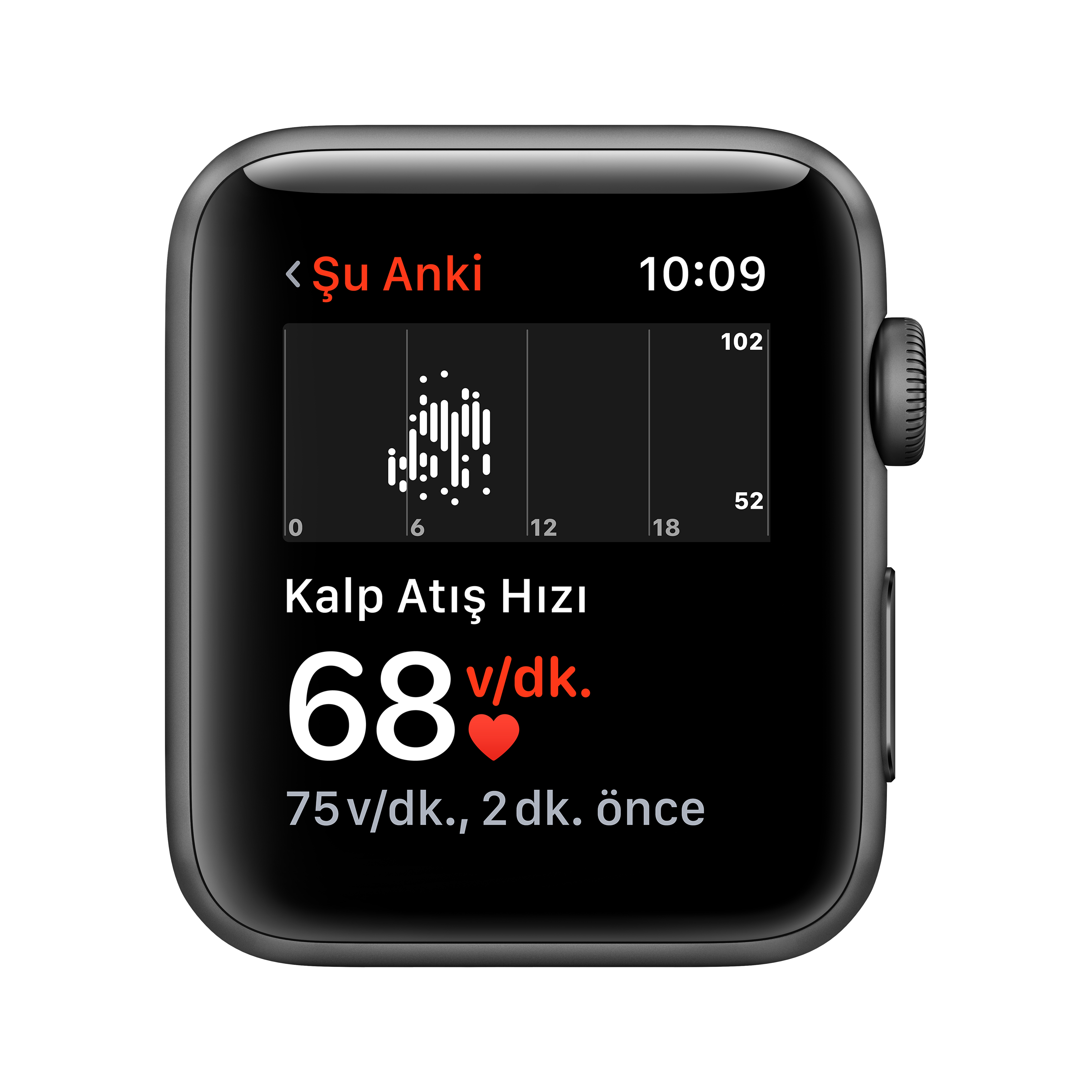 APPLE Watch Series 3 GPS, 42mm Uzay Grisi Alüminyum Kasa ve Siyah