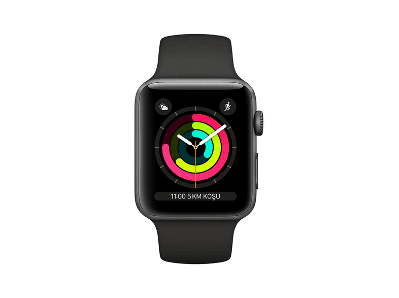 APPLE Watch Series 3 GPS, 38mm Uzay Grisi Alüminyum Kasa ve Siyah Spor  Kordon Fiyatı \u0026 Özellikleri