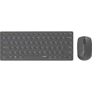 RAPOO 9600M - Tastatur + Maus (Dark-Grey)