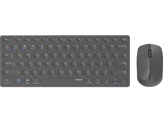 RAPOO 9600M - Tastatur + Maus (Dark-Grey)