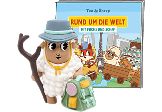 TONIES Rund um die Welt mit Fuchs und Schaf : Osaka & Serengeti - Figurine audio / D (Multicolore)