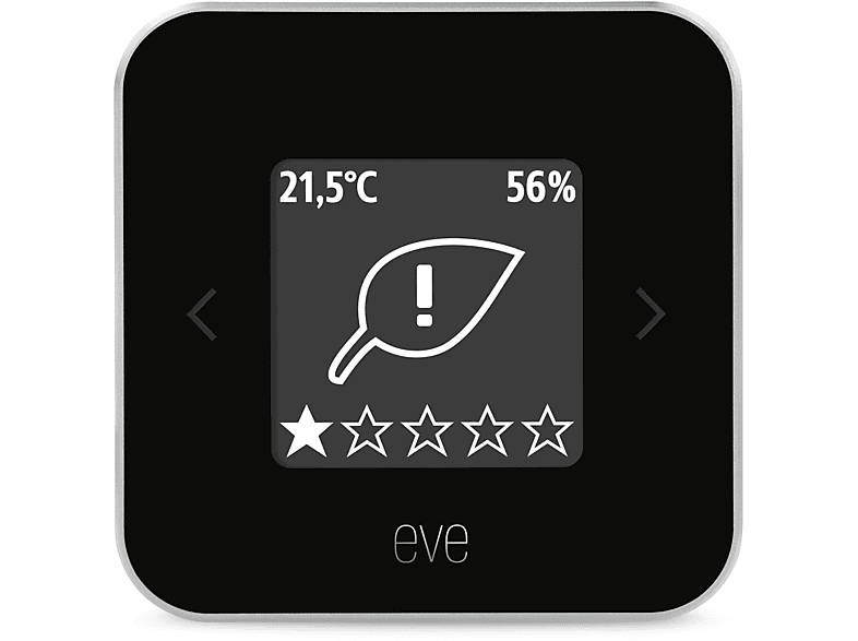 Thumbnail - EVE Room, BLE, Thread Raumklima- & Luftqualitäts-Monitor, Silber/Schwarz