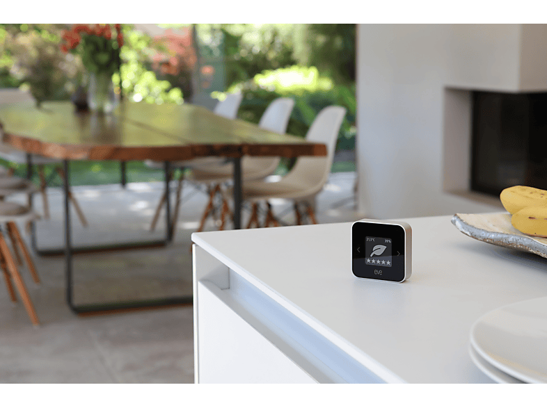 Thumbnail - EVE Room, BLE, Thread Raumklima- & Luftqualitäts-Monitor, Silber/Schwarz