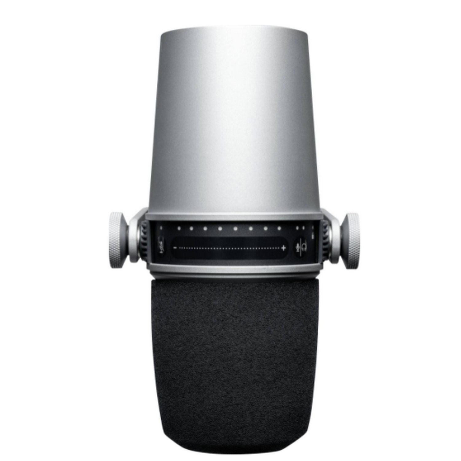Micrófono - Shure MV7-S, Híbrido XLR / USB, Impedancia 314 ohms, 50 - 16000 Hz, Patron polar cardiode, Plata
