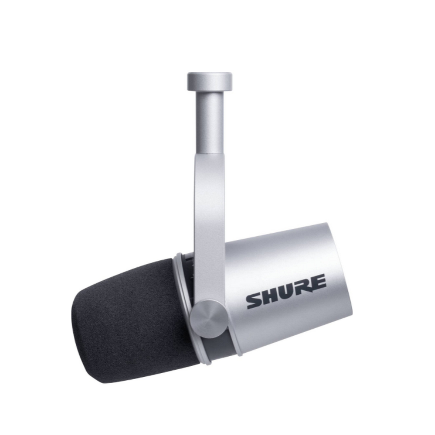 Micrófono - Shure MV7-S, Híbrido XLR / USB, Impedancia 314 ohms, 50 - 16000 Hz, Patron polar cardiode, Plata