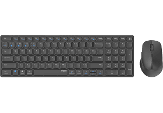 RAPOO 9700M - Tastatur + Maus (Dark-Grey)