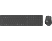 RAPOO 9800M - Clavier + souris (Gris foncé)