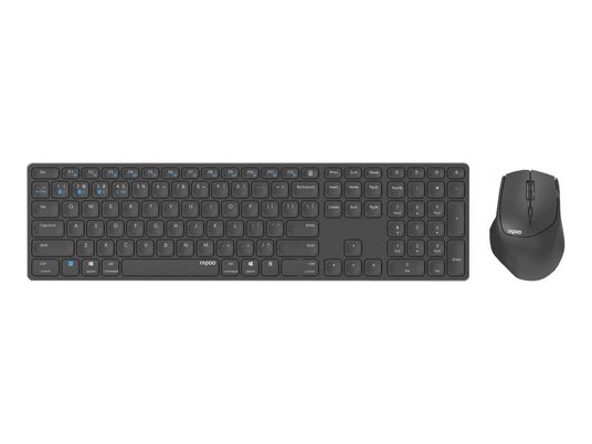 RAPOO 9800M - Tastatur + Maus (Dark-Grey)
