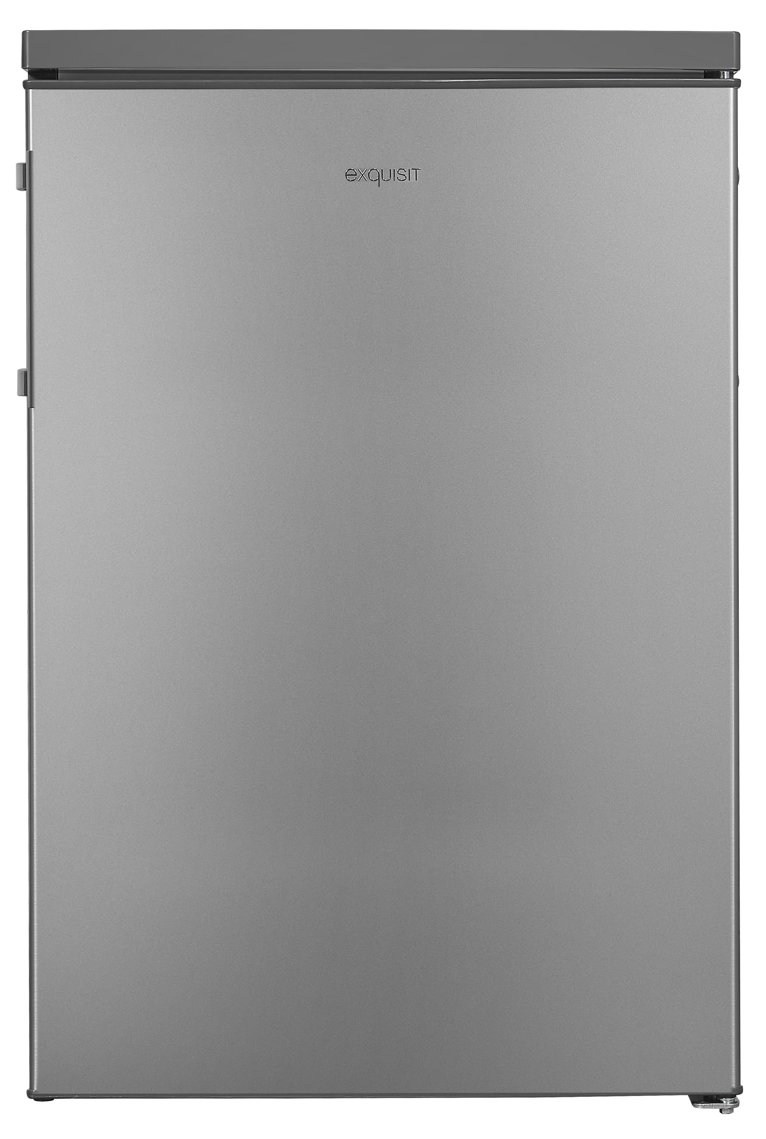 EXQUISIT KS16-V-H-010D Kühlschrank (133 l, D, 850 mm hoch, Inoxlook)