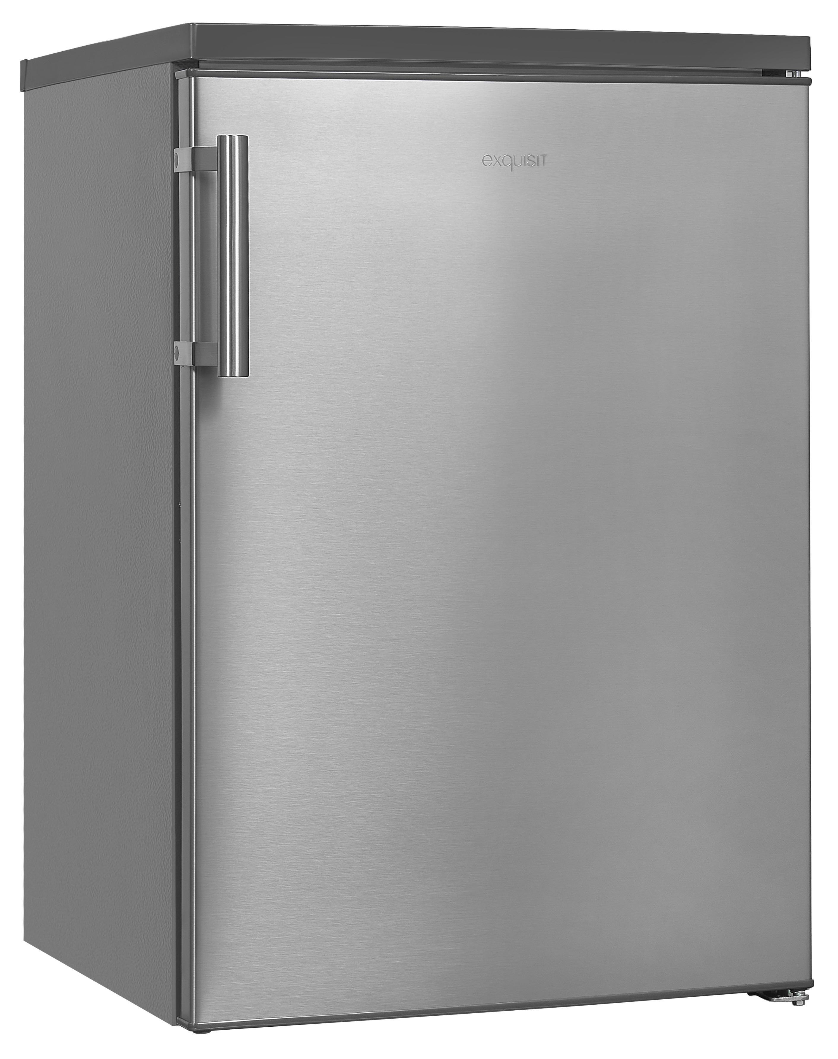 EXQUISIT KS16-V-H-010D Kühlschrank (133 l, D, 850 mm hoch, Inoxlook)