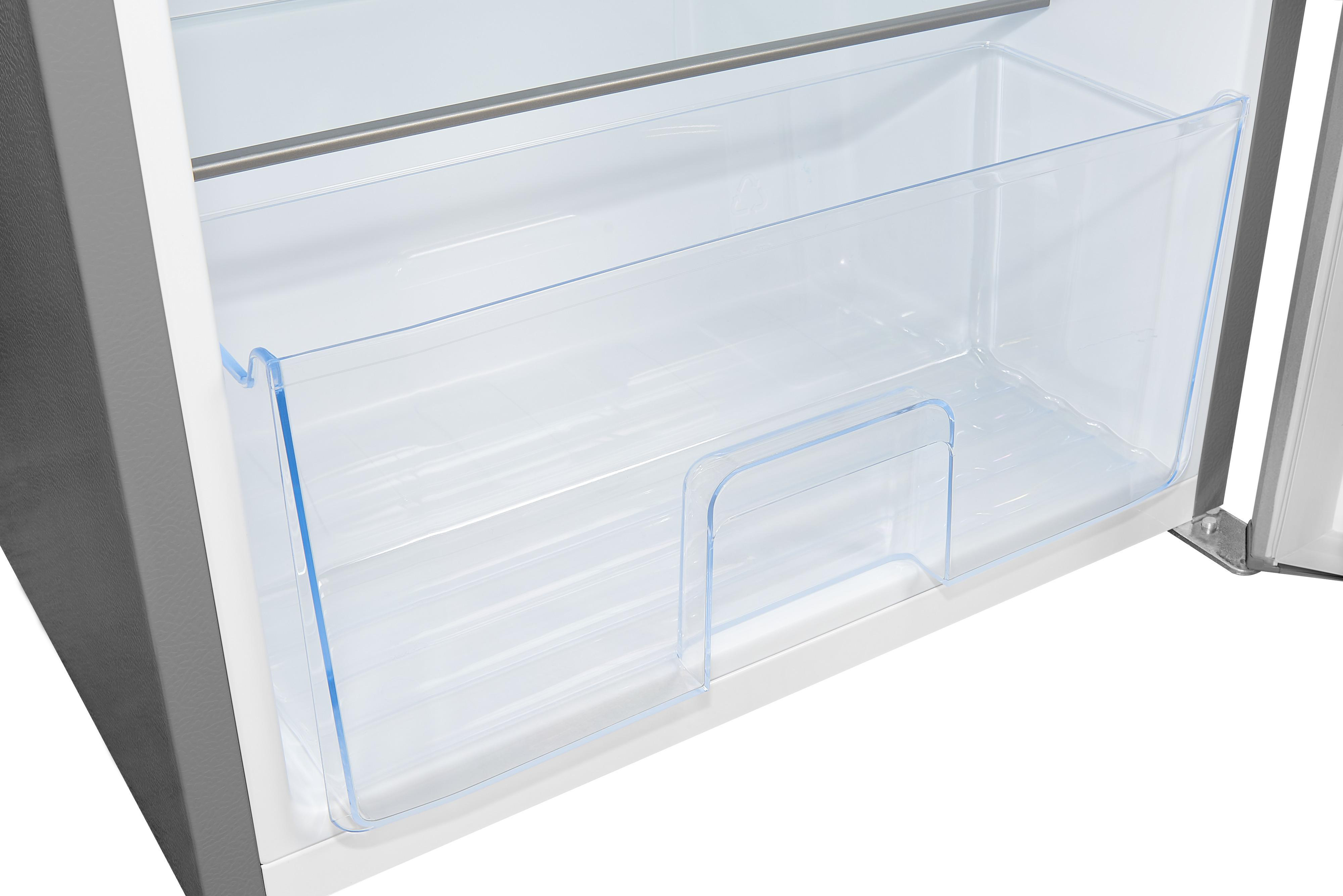 EXQUISIT KS16-V-H-010D Kühlschrank (133 l, D, 850 mm hoch, Inoxlook)