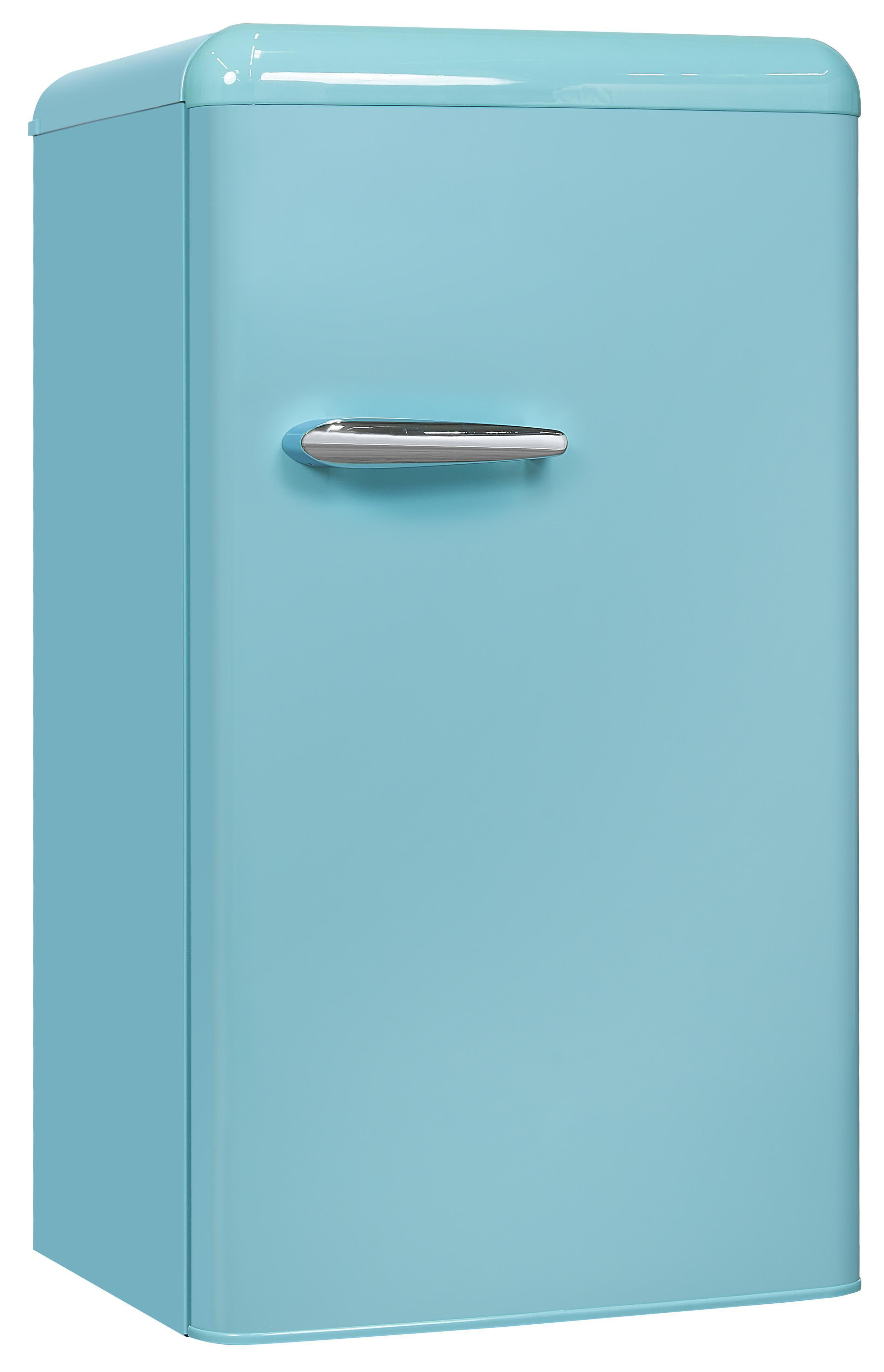 EXQUISIT RKS100-V-H-160F Kühlschrank (94 l, F, 905 mm hoch, Taubenblau)