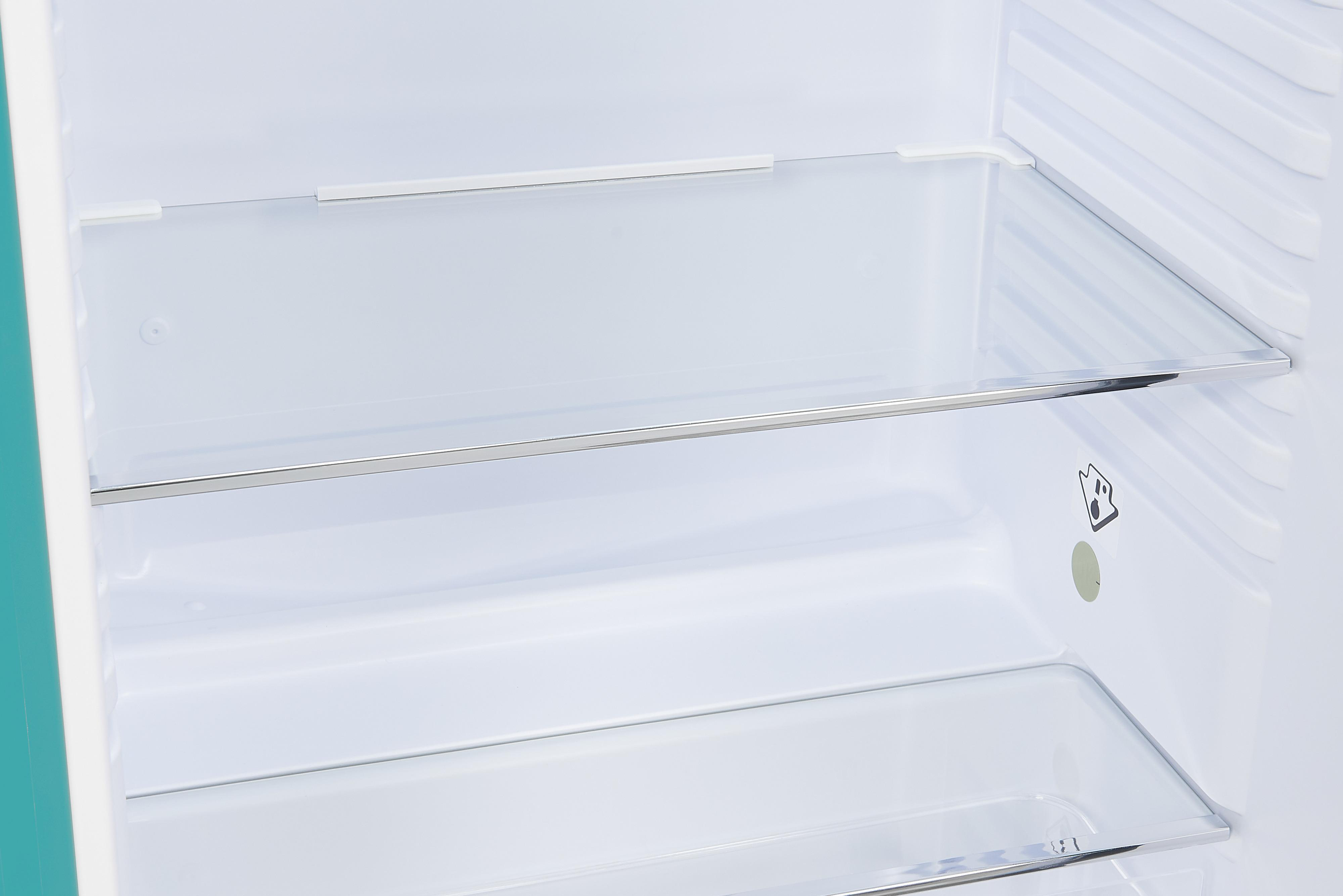 EXQUISIT RKS100-V-H-160F Kühlschrank (94 l, F, 905 mm hoch, Taubenblau)
