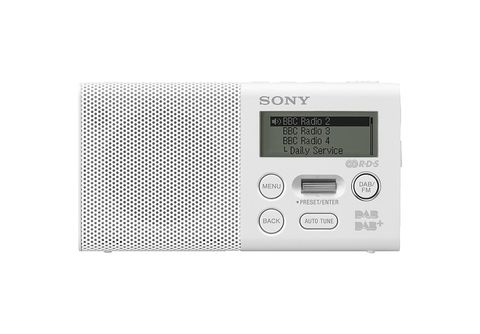 SONY XDR-P1DBP Digitalradio, Digital, DAB+, DAB, FM, DAB/DAB+ MediaMarkt Radios Weiß 