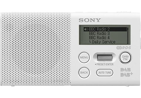 SONY XDR-P1DBP Digitalradio, Digital, DAB+, DAB, FM, Weiß DAB/DAB+ Radios |  MediaMarkt