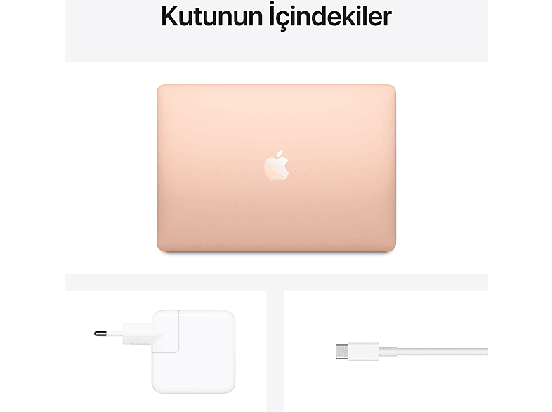 APPLE MacBook Air M1 8GB-256GB SSD 13.3inç Altın MGND3TU/A_5