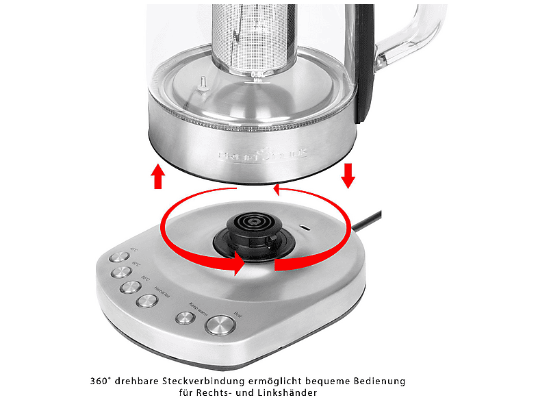 Profi Cook PC WKS 1167 Glas Tee-/Wasserkocher 1.5l; Wasser und Teekocher — Foto 5 von 5