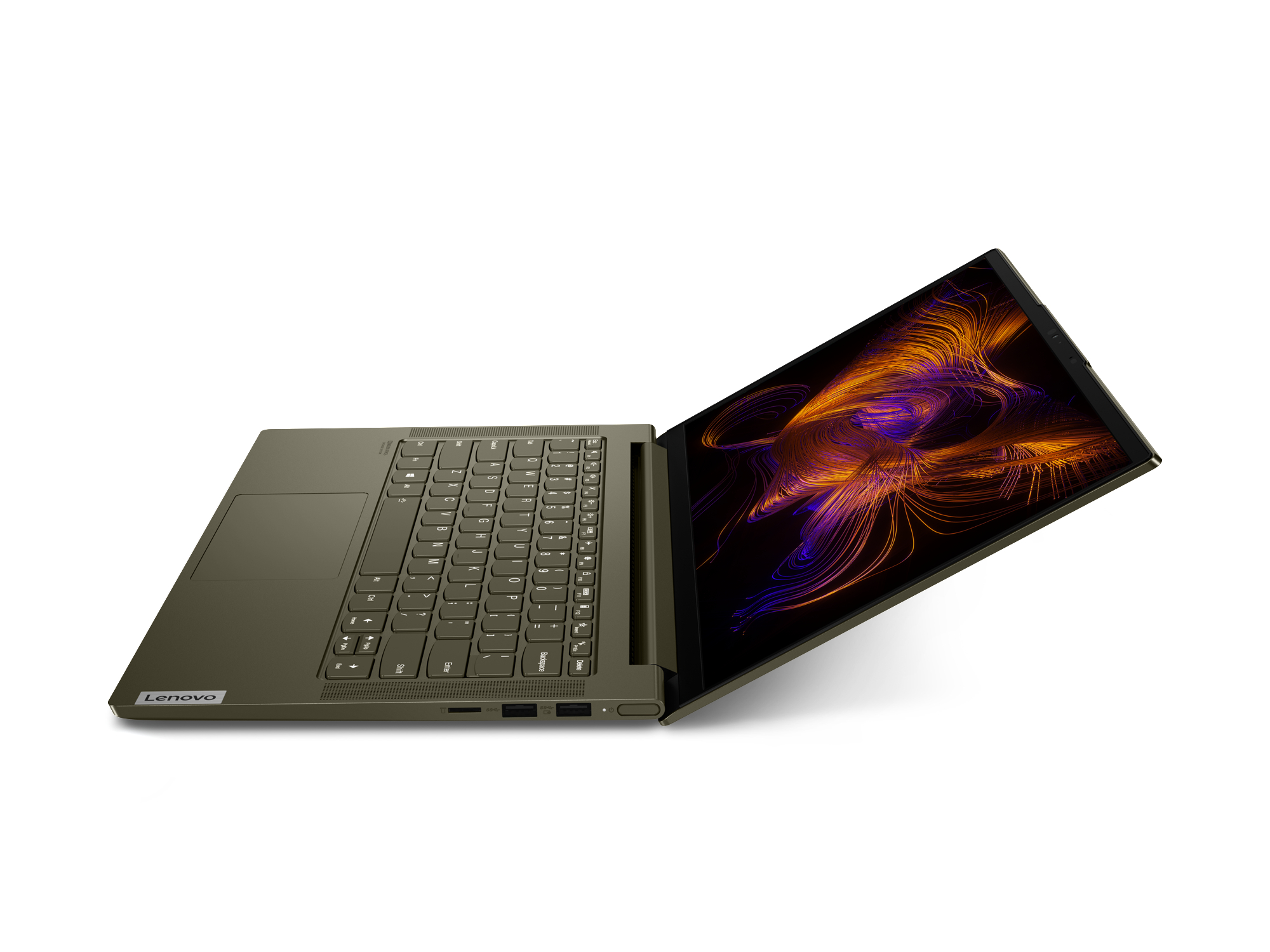 Xe, Intel® Yoga Notebook, 8 RAM, SSD, 10 Display, (Evo) (64 Zoll Premium Iris® mit GB Slim EVO, Intel®, Moosgrün 14 7i, Bit) LENOVO GB Home 512 i5-1135G7 Slim Windows Prozessor,