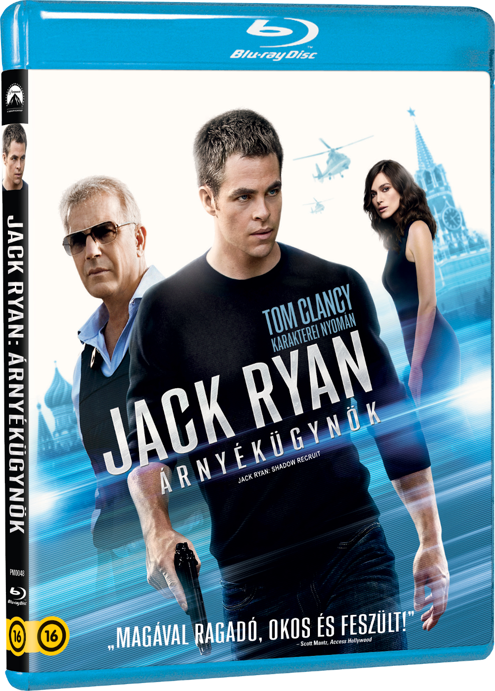 Film borító: Chris Pine és mások. Cím: 'Jack Ryan'. Háttér: helikopterek és a Kreml.