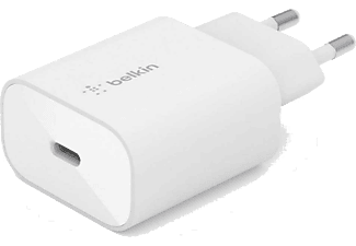 BELKIN 25 W USB-C Ev Duvar Şarj Cihazı Beyaz WCA004VFWH