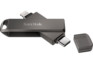 SANDISK iXpand Flash Drive Luxe 128GB USB-C+ Lightning Siyah_0