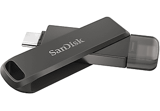 SANDISK iXpand Flash Drive Luxe 128GB USB-C+ Lightning Siyah_1