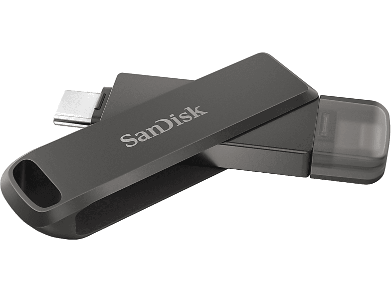 SANDISK iXpand Flash Drive Luxe 128GB USB-C+ Lightning Siyah_1