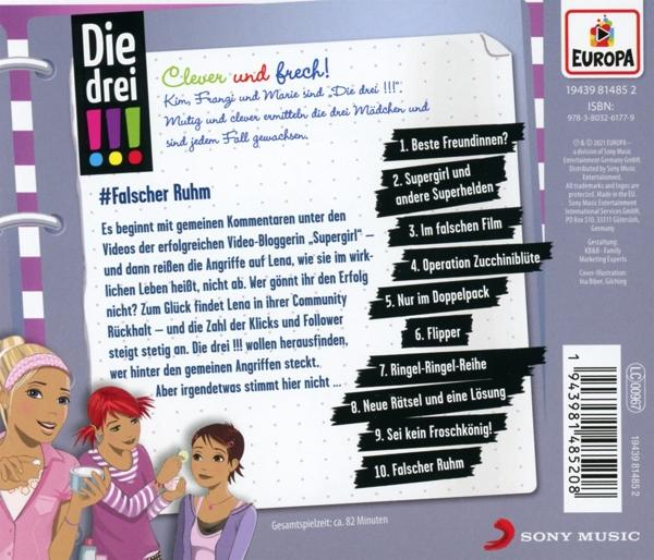 Buchcover mit drei animierten Mädchen. Text auf Deutsch. Ein pinkfarbener Einband mit weißer Spirale.