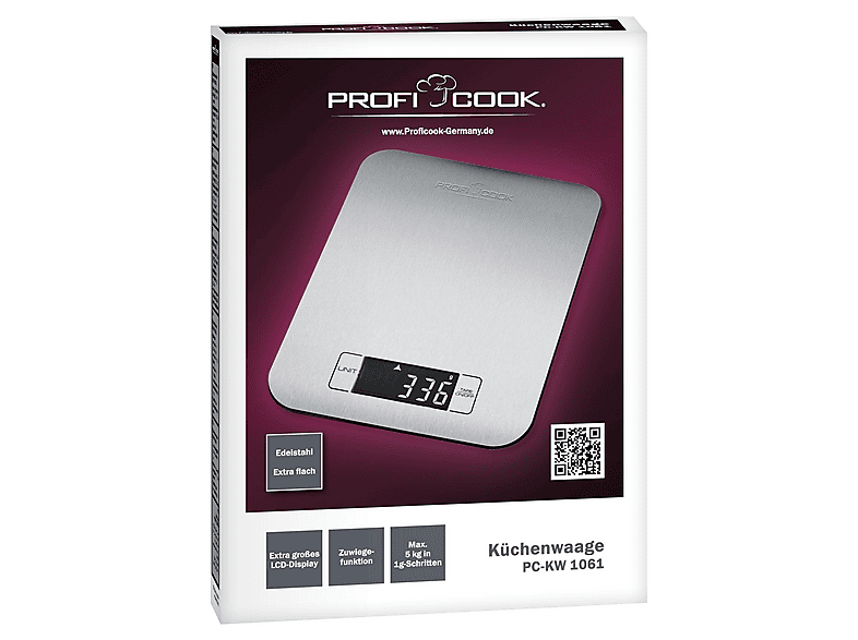 Profi Cook PC-KW 1061 Küchenwaage (Max. Tragkraft: 5 kg) — Foto 5 von 5