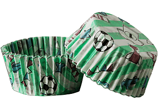 ZENKER Muffin Papierbackförmchen Fußball