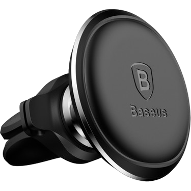 BASEUS Magnetic Air Vent Mıknatıslı ve Kablo Tutuculu Araç İçi Telefon Tutucu Siyah